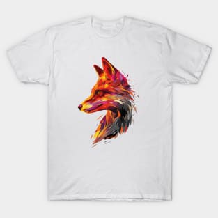 Abstract Flaming Fox T-Shirt